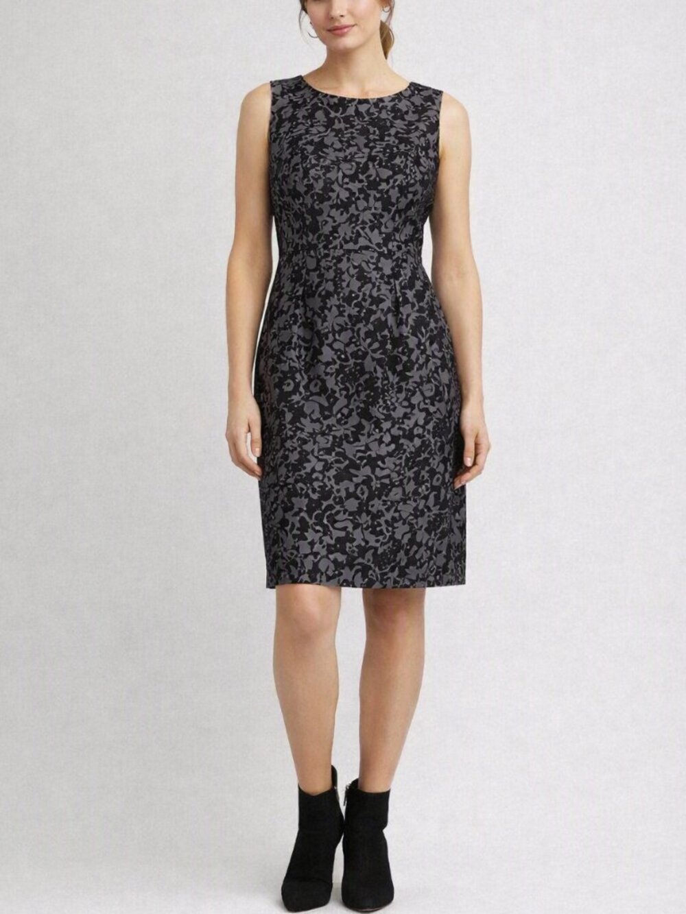Banana Republic Floral Jacquard Dress | Size 2 | Fully Lined | Quiet Luxury